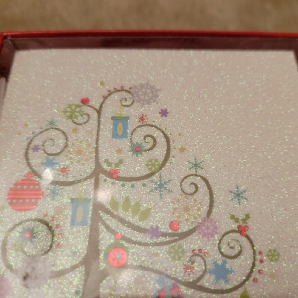 3/$24 Papyrus Holiday Glitter Cards Boxed, 16-Count - Picture 9 of 10